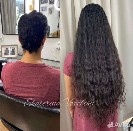 Микро наращивание волос на короткие волосы