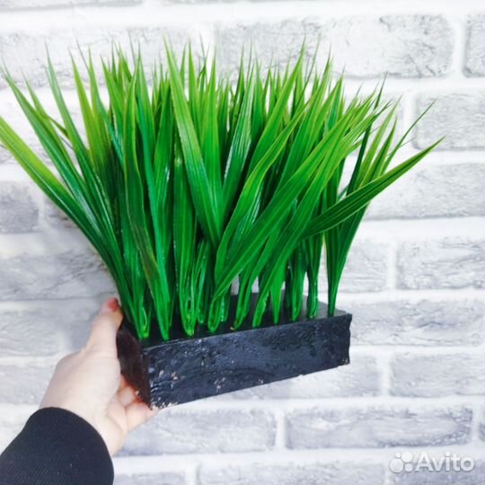 Искусственная зелень, блоки с осокой