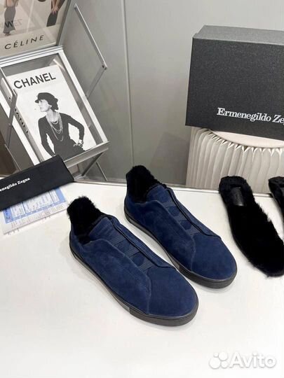 Зимние кеды Ermenegildo Zegna мужские овчина 39-46