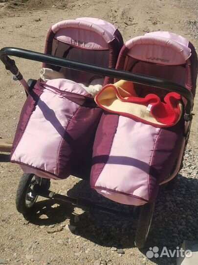 Коляска для двойни 2в1