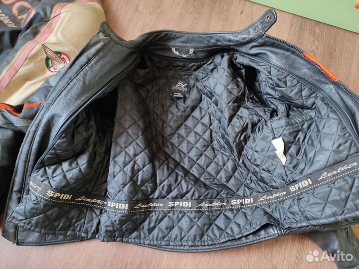 Мотокуртка кожаная 48-50 размер