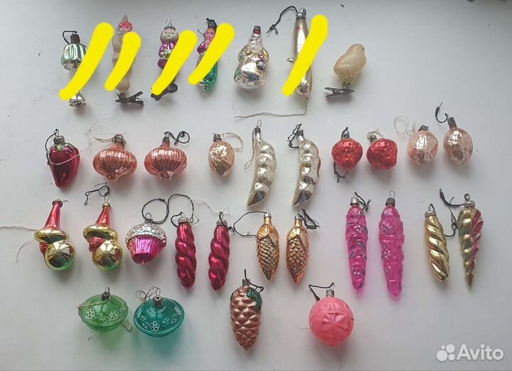 Елочные игрушки старинные