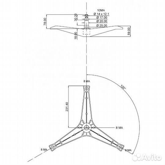 Крестовина барабана для стиральной машины Samsung