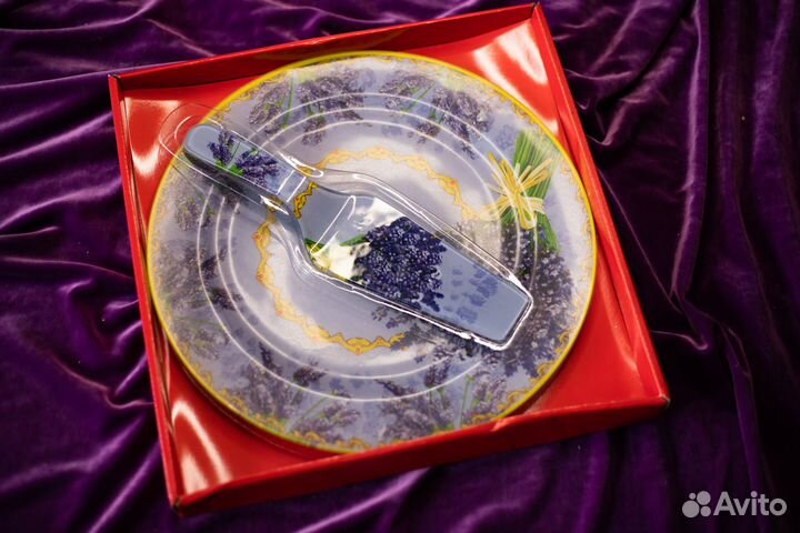 Тарелка для торта с лопаткой