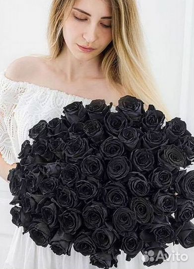 Чёрные розы Букеты доставка