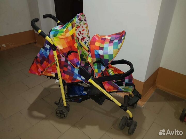 Коляска для погодок, двойни Cosatto tandem