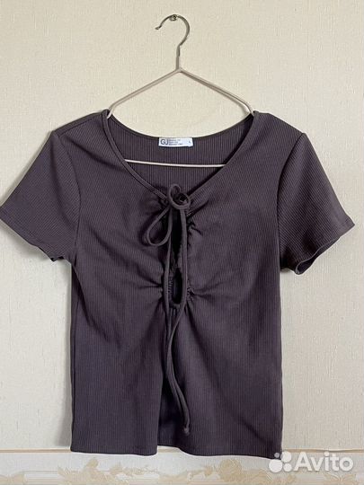 Кофточка с драппировкой на груди