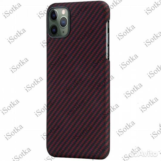 Чехол-накладка Карбон для Apple iPhone 11 Pro (бор