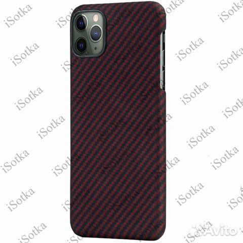 Чехол-накладка Карбон для Apple iPhone 11 Pro (бор