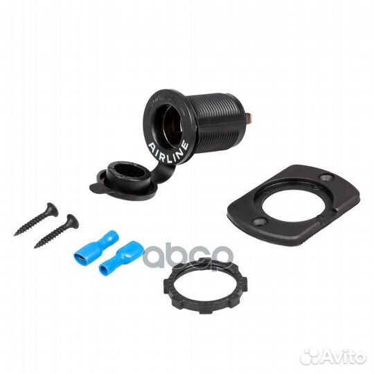 Розетка прикуривателя врезная влагозащ. 12/24В