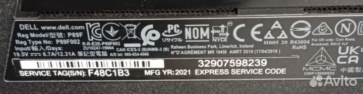 Игровой ноутбук dell G3 15