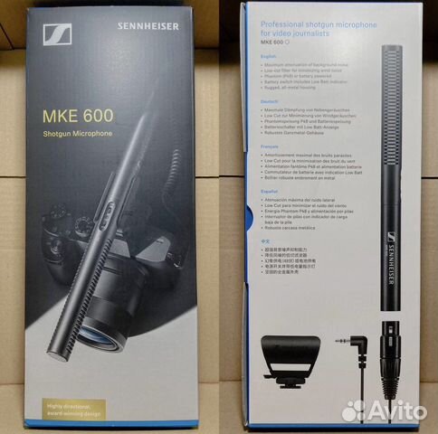 Микрофон Sennheiser mke 600 новый купить в Москве | Электроника | Авито