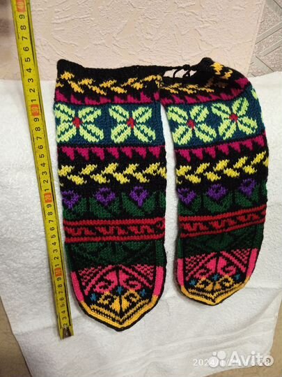 Носки-гольфы, ручной работы