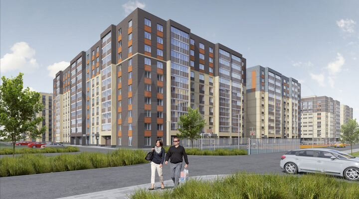 2-к. квартира, 51,7 м², 2/10 эт.