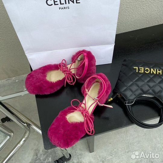 Меховые туфли