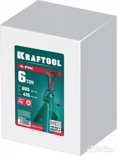 Страховочная подставка Kraftool S-PIN, 6 т, 415-60