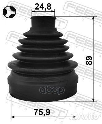 Пыльник ШРУС внутренний комплект 76X89X25 hyundai