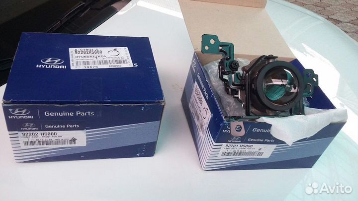 Фары противотуманные Hyundai Solaris 2017 (линзы)