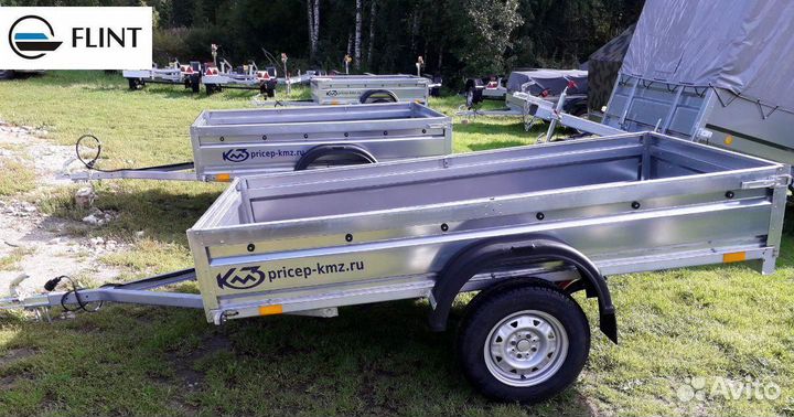 Оцинкованный прицеп кмз 2.5х1.25х0.35 м