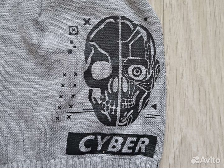 Серо-черная шапка 52-54 остин