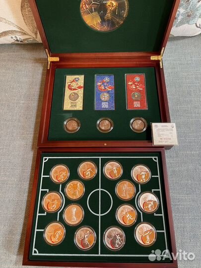 Коллекционный набор серебряных монет чм 2018