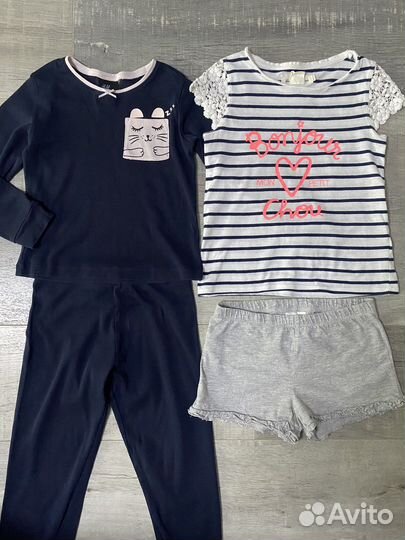 Пижама,футболка,шорты -H&M-110/116