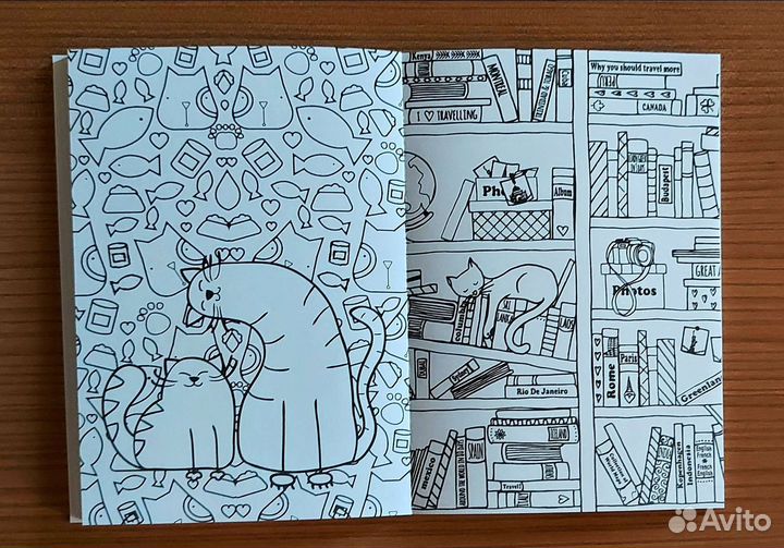 Кототерапия. Раскраска-антистресс