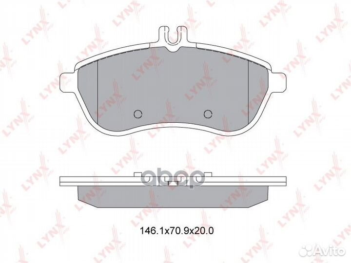 Колодки тормозные MB W204 07- перед. BD5318 LYN