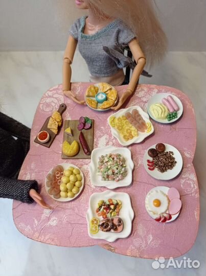 Миниатюрная еда для кукол