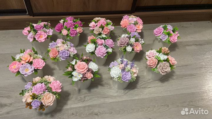 Букет из мыла ручной работы