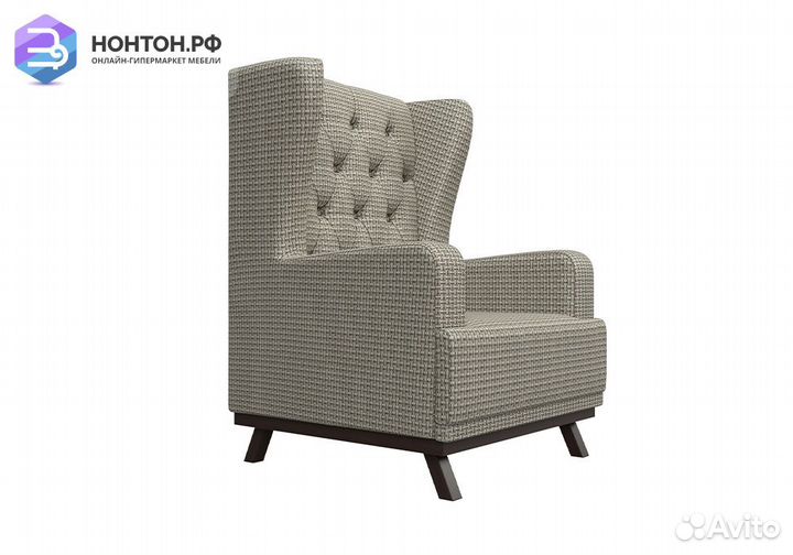 Кресло Джон Люкс рогожка бежевая