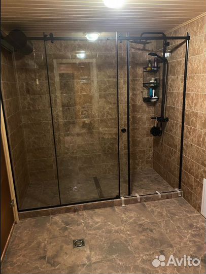 Кабина душевая раздвижная стекло 8мм