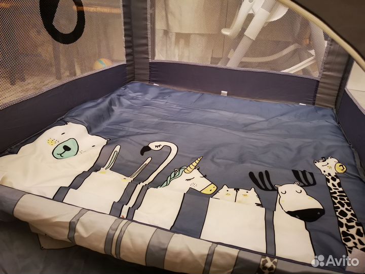 Манеж игровой Lionelo Lene Grey Stone