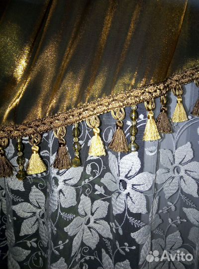 Ламбрекен со шторами