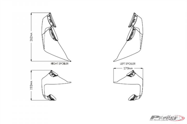 Винглеты Puig GP Style BMW S1000RR