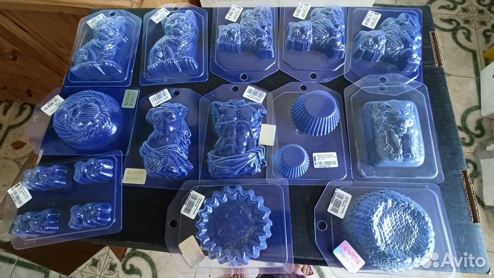 Пластиковые формы для мыла шоколада