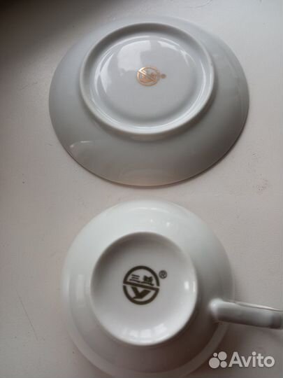 Фарфоровая чайная пара