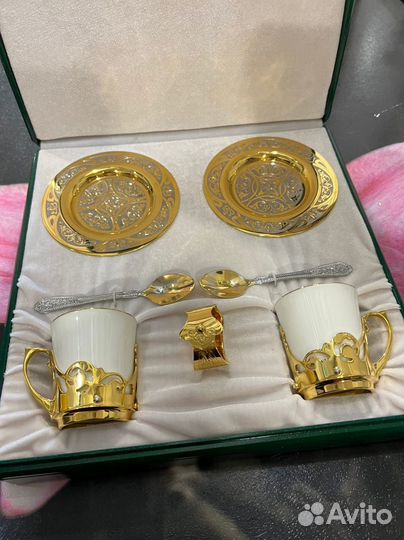 Кофейный набор на 2 персоны Златоуст