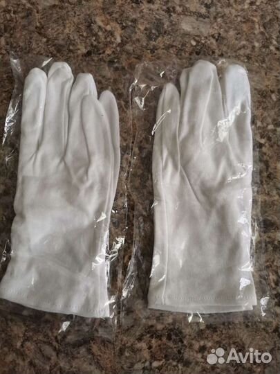 Перчатки косметические хлопок