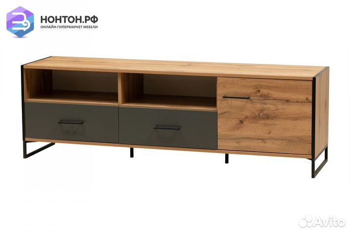 Тв-тумба Доната 46.05 дуб вотан / белый / диамант