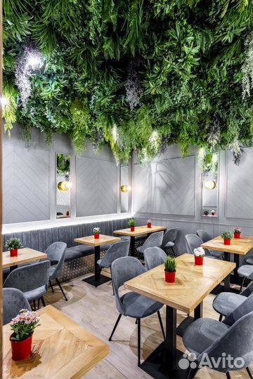 Озеленение стабилизированным мхом. Декор