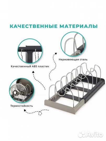 Подставка/держатель для крышек и сковородок