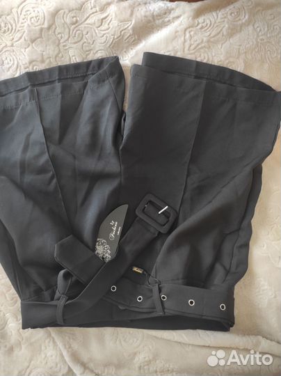 Шорты женские чёрные с ремнём L-xL