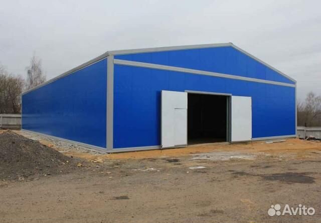 Каркасные ангары, склады, цеха из профнастила