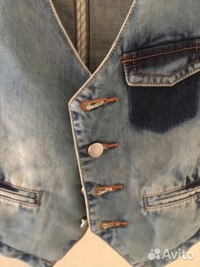 Джинсовая жилетка Gulliver 128