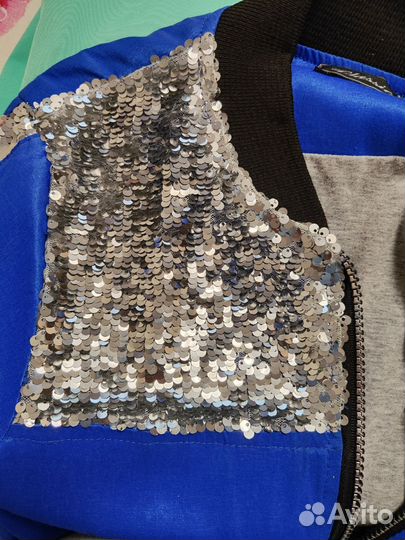 Куртка бомбер для девочки 134-140