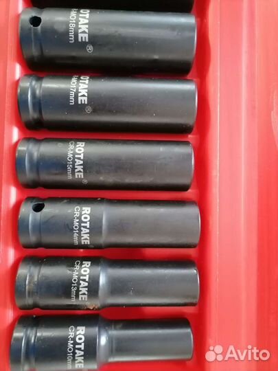 Набор головок ударных глубоких 14 предметов