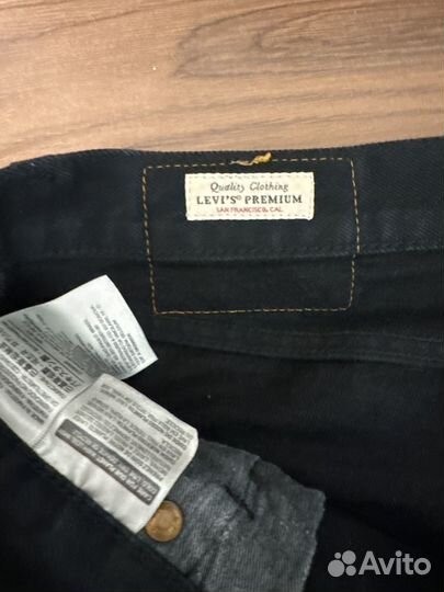 Джинсы мужские levis premium 501 w34 l32 черные