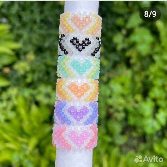 Колечки из бисера на заказ