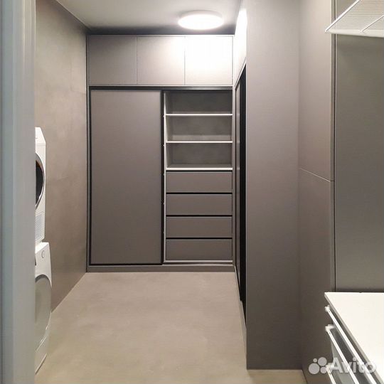 Гардеробная с распашными дверями от производителя